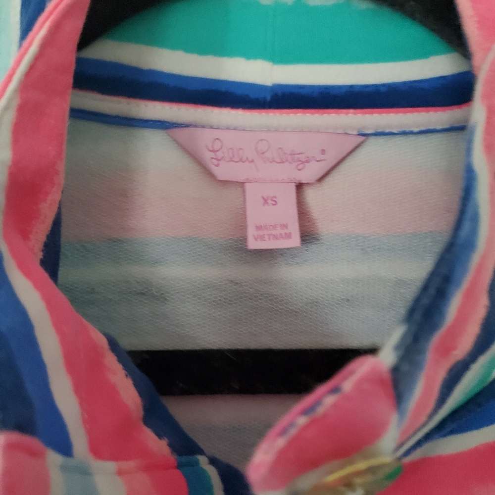 Colorful Striped Button-Up Top - Picture 2 of 2